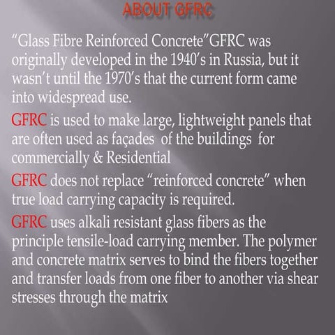 Gfrc presentation