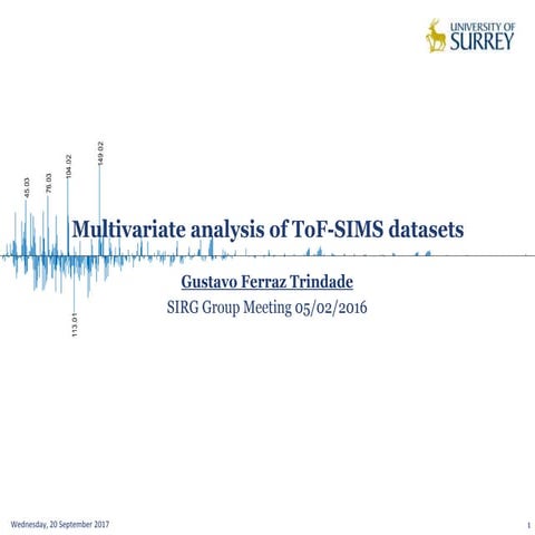 Processing Large ToF-SIMS Datasets For The Study Of Surface Segregation ...