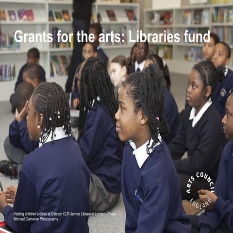 Grants for the arts Libraries fund
