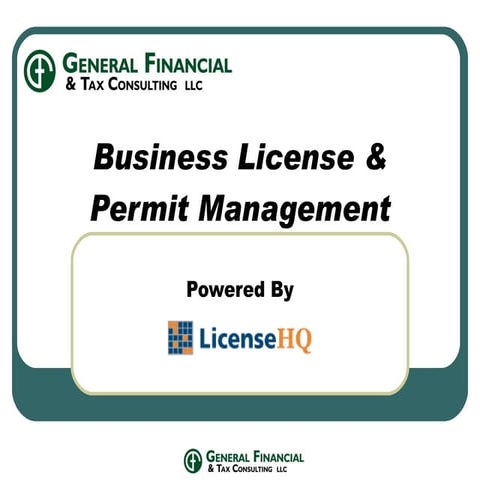 GFTC Business License Management Program | PPT