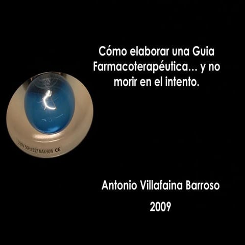 Como elaborar una Guia farmacoterapéutica
