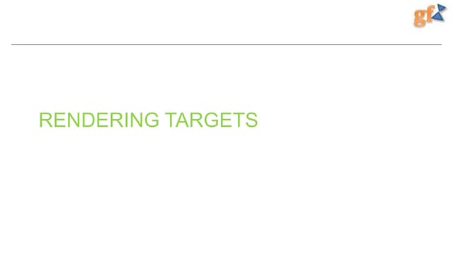 GFX Part 7 - Introduction to Rendering Targets in OpenGL ES