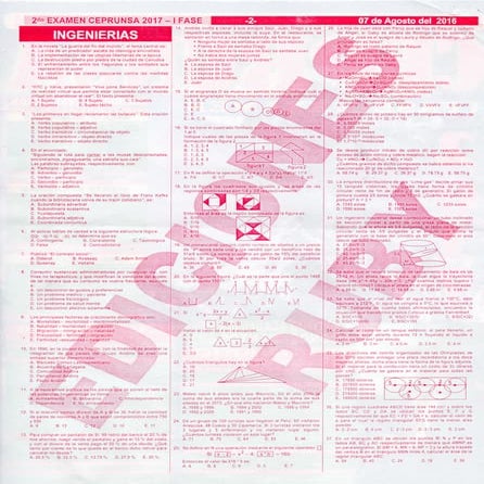 examen ceprunsa 2017 fase 1