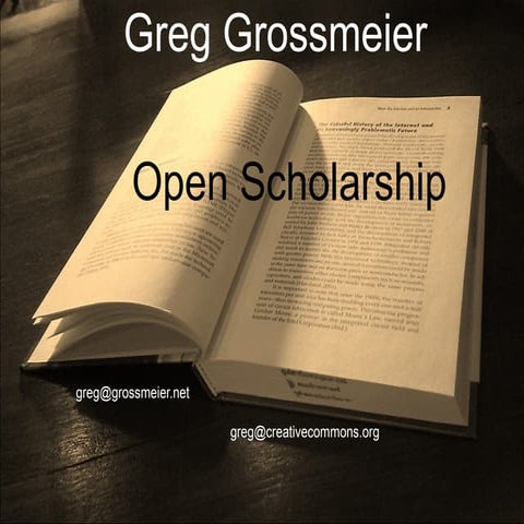 Enabling (Open) Scholarship