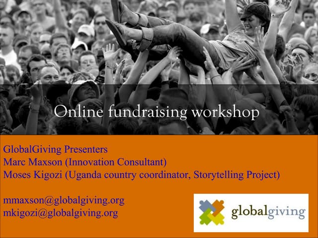 Globalgiving workshop Rwanda Oct 10 2012
