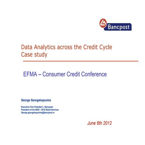 G Georgakopoulos Efma Consumer Credit Conference