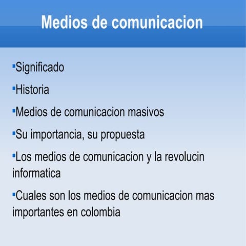 medios de comunicacion