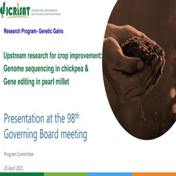 Genetic Gains Governing Board April 2021