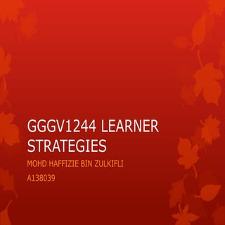 GGGV1244 learner strategies 3