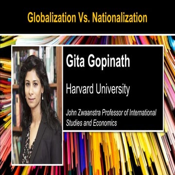 Keynote Address - Globalization Versus Nationalization: The Future of Trade.
