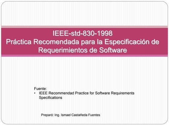 Formato ieee830 | PDF