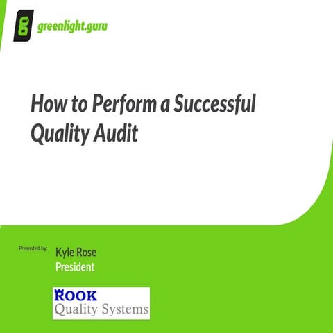 How to Perform a Successful Internal Quality Audit