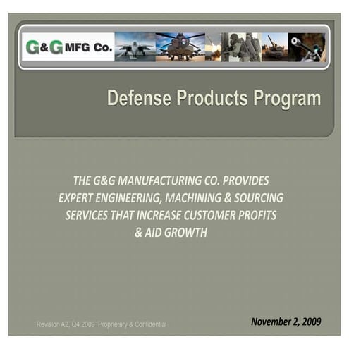 G&G Relationship Development 1.Defense