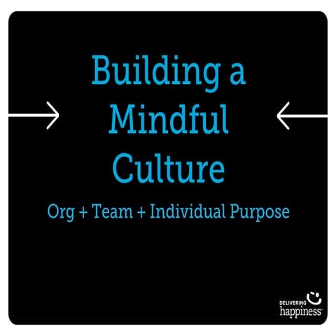 Building a Mindful Culture: Org + Team + Individual Purpose