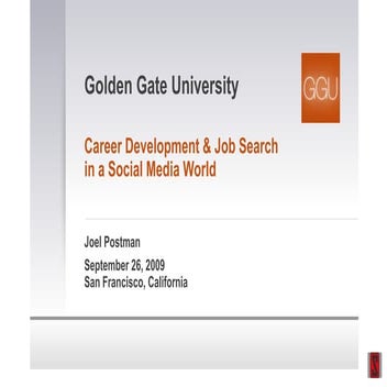 Social Media Career Development & Job Search