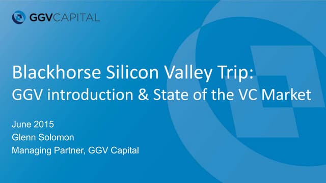State of the US VC Market