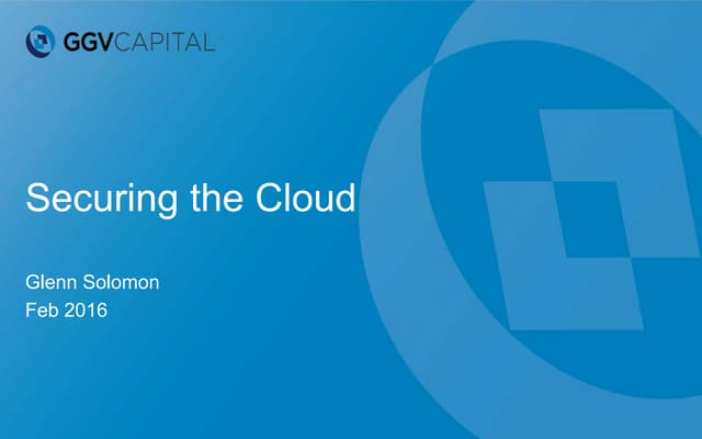 Securing the Cloud