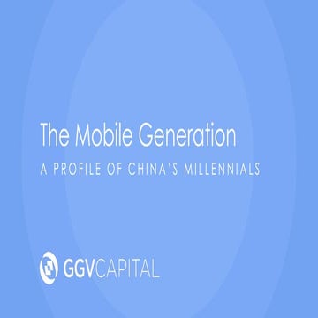 The Mobile Generation: China's Millennials