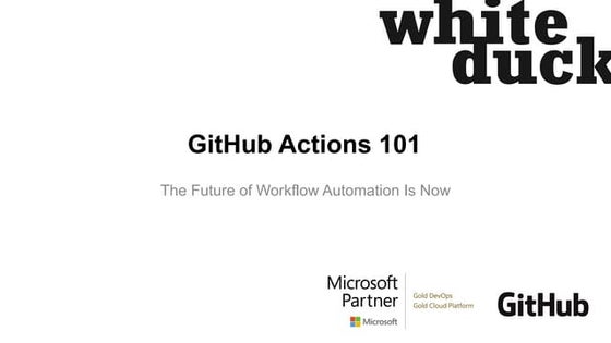 GitHub Actions 101