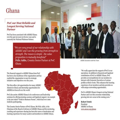 PwC and AIESEC Ghana Partnership