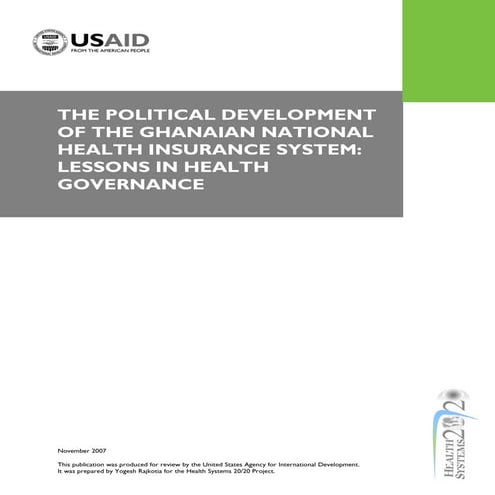Overview of Ghana’s National Health Insurance Scheme | PDF