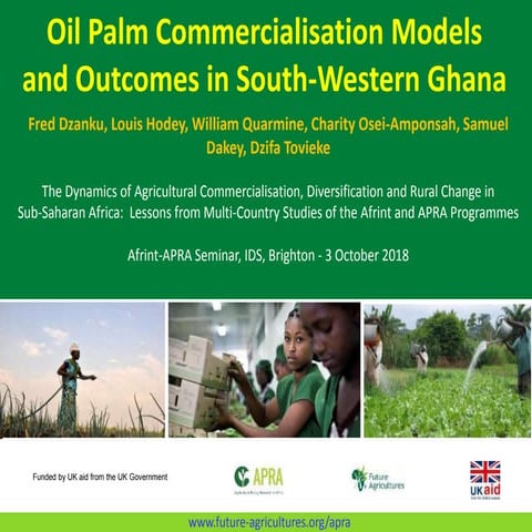 APRA Ghana WorkStream 1 Update