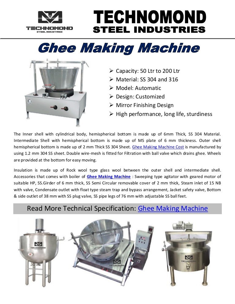 Ghee Making Machine
