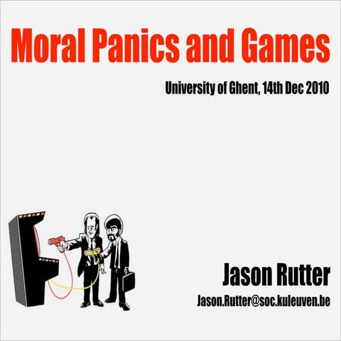 Moral Panics and Games