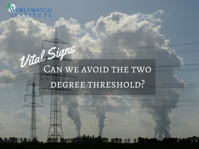 Can We Avoid the Two Degree Thresho...