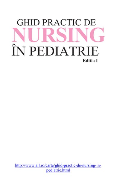 practic ghid pediatrie