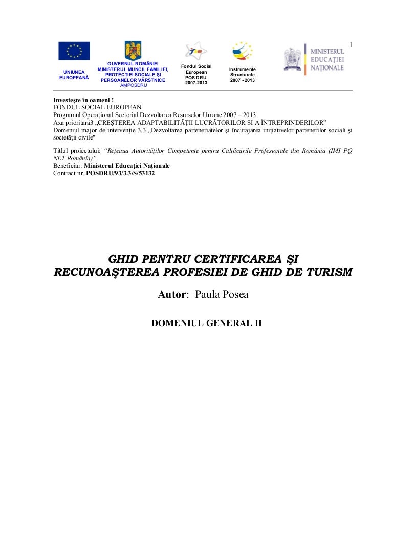 Ghid De Turism Paula Posea General 2