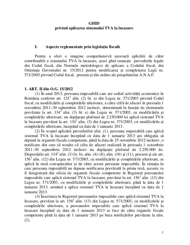 Ghid Tva La Incasare 2012