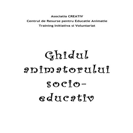 Ghidul animatorului