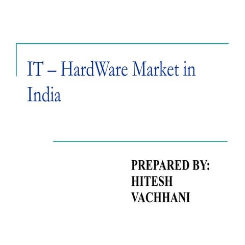 Computer hardware industry | PDF