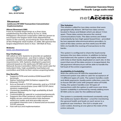 Ghl systems customer success story shoemart