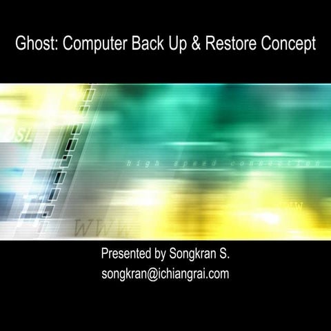 Ghost Framework For Computer Backup