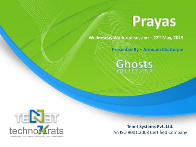 Prayas session - Ghosts!! by Arindam Chatterjee