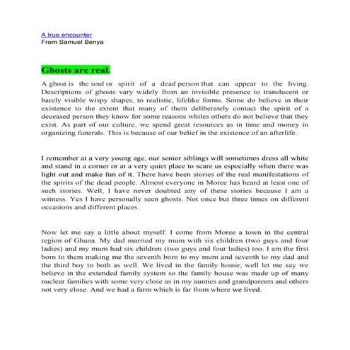 Presentation1ghost facts | PPTX
