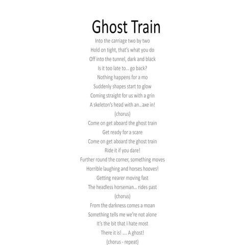 Ghost train | PPTX