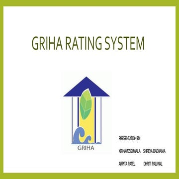 GRIHA RATING SYSTEM