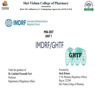 International Medical Device Regulators Forum