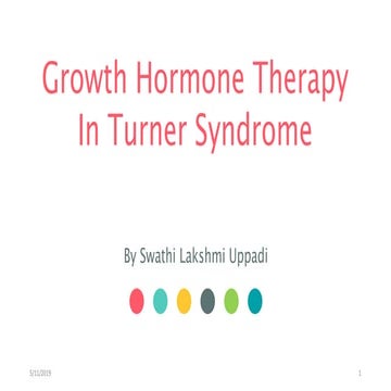 Gh therapy turner  syndrome by swathi lakshmi