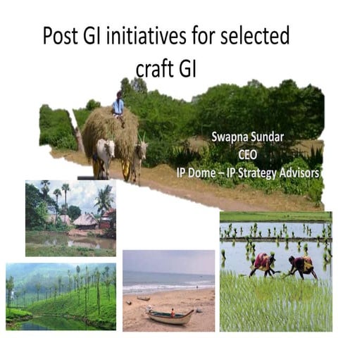 leveraging Geographical Indications in Tamil Nadu