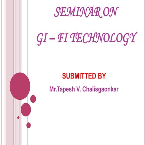 Gi fi technology finl ppt