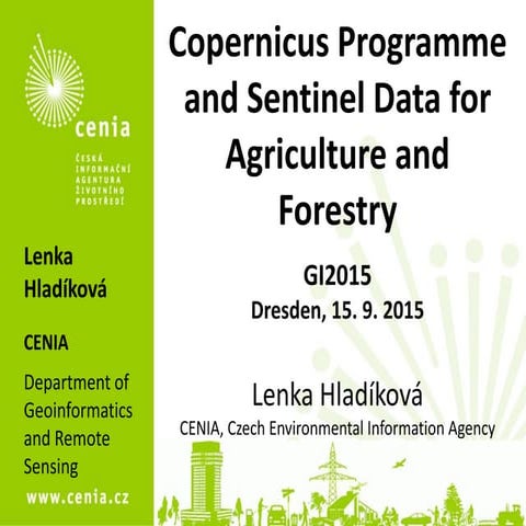 GI2015 ppt hladikova copernicus_agriculture_forestry_lh