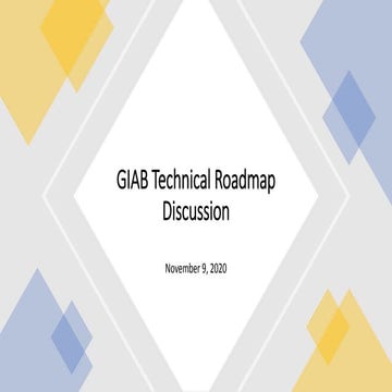 GIAB Technical Germline Benchmark roadmap discussion