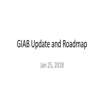 Giab workshop intro 180125
