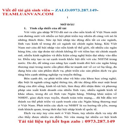 Giải pháp phát triển dịch vụ ngân hàng điện tử tại ngân hàng đầu ...