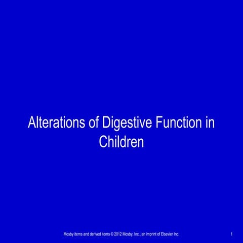 Gi alteration in children