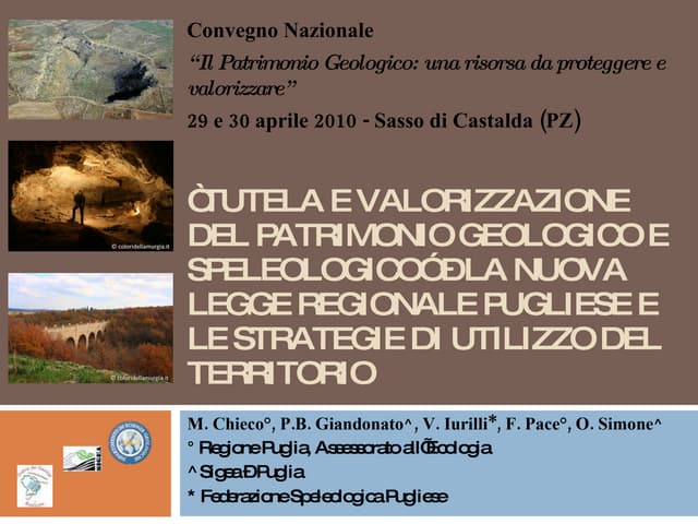 Tutela e valorizzazione del patrimonio geologico